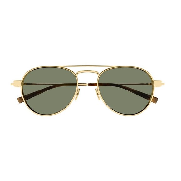 NEW SL708 003 SAINT LAURENT SUNGLASSES MEN ROUND GOLD EYEWEAR - Picture 2 of 3